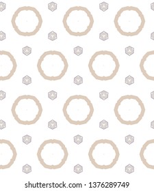 Seamless vector pattern in geometric ornamental style