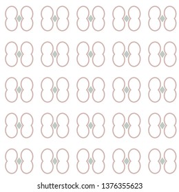 Seamless vector pattern in geometric ornamental style