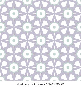Seamless vector pattern in geometric ornamental style