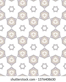 Seamless vector pattern in geometric ornamental style