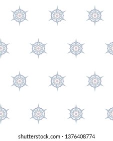 Seamless vector pattern in geometric ornamental style