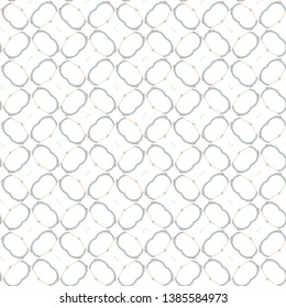 Seamless vector pattern in geometric ornamental style