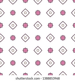 Seamless vector pattern in geometric ornamental style