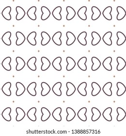 Seamless vector pattern in geometric ornamental style