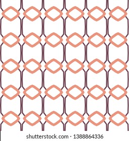 Seamless vector pattern in geometric ornamental style
