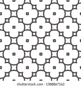 Seamless vector pattern in geometric ornamental style