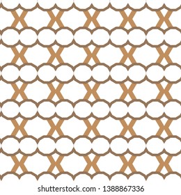Seamless vector pattern in geometric ornamental style