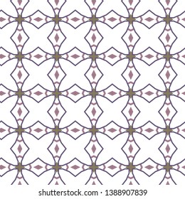 Seamless vector pattern in geometric ornamental style