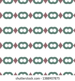 Seamless vector pattern in geometric ornamental style