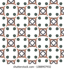 Seamless vector pattern in geometric ornamental style