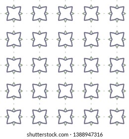 Seamless vector pattern in geometric ornamental style