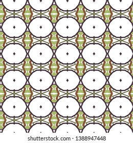 Seamless vector pattern in geometric ornamental style