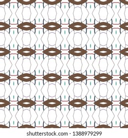 Seamless vector pattern in geometric ornamental style