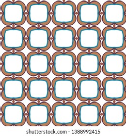 Seamless vector pattern in geometric ornamental style