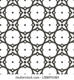 Seamless vector pattern in geometric ornamental style