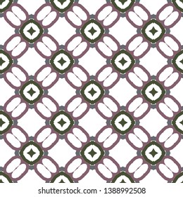 Seamless vector pattern in geometric ornamental style