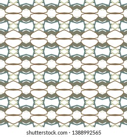Seamless vector pattern in geometric ornamental style