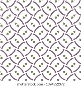Seamless vector pattern in geometric ornamental style