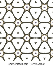 Seamless vector pattern in geometric ornamental style