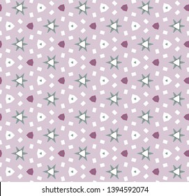 Seamless vector pattern in geometric ornamental style