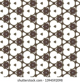 Seamless vector pattern in geometric ornamental style