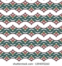Seamless vector pattern in geometric ornamental style