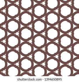 Seamless vector pattern in geometric ornamental style