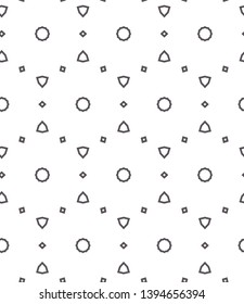 Seamless vector pattern in geometric ornamental style