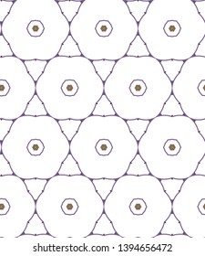 Seamless vector pattern in geometric ornamental style