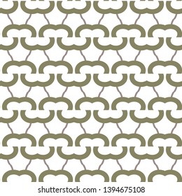 Seamless vector pattern in geometric ornamental style