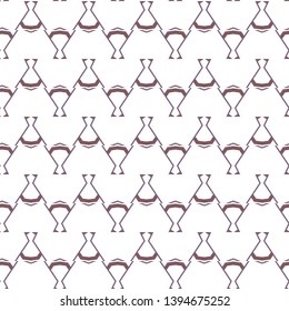 Seamless vector pattern in geometric ornamental style