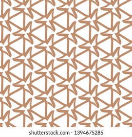 Seamless vector pattern in geometric ornamental style