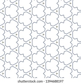 Seamless vector pattern in geometric ornamental style
