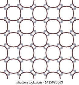 Seamless vector pattern in geometric ornamental style