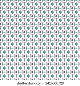 Seamless vector pattern in geometric ornamental style