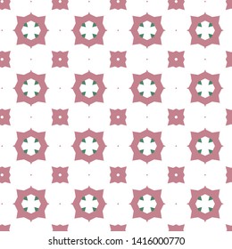 Seamless vector pattern in geometric ornamental style