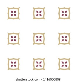 Seamless vector pattern in geometric ornamental style