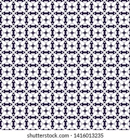 Seamless vector pattern in geometric ornamental style