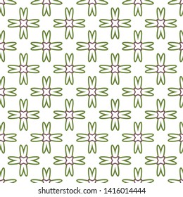 Seamless vector pattern in geometric ornamental style
