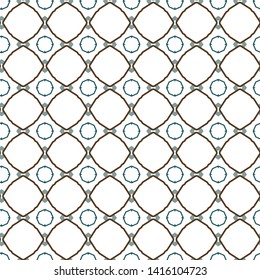 Seamless vector pattern in geometric ornamental style