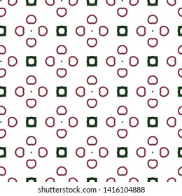 Seamless vector pattern in geometric ornamental style