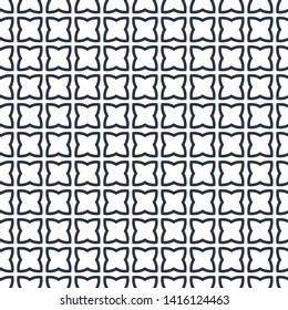 Seamless vector pattern in geometric ornamental style