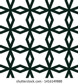 Seamless vector pattern in geometric ornamental style