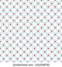 Seamless vector pattern in geometric ornamental style