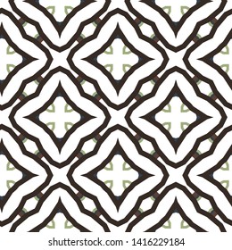 Seamless vector pattern in geometric ornamental style