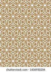 Seamless vector pattern in geometric ornamental style