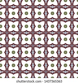 Seamless vector pattern in geometric ornamental style