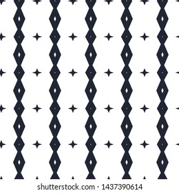 Seamless vector pattern in geometric ornamental style