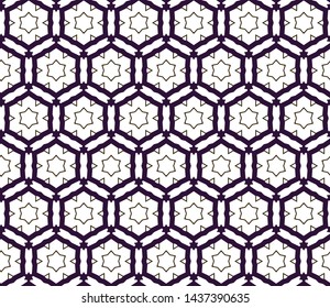 Seamless vector pattern in geometric ornamental style
