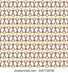 Seamless vector pattern in geometric ornamental style